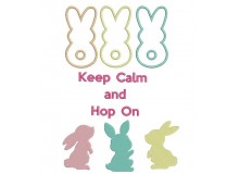 Stickserie - Keep calm and Hop on
